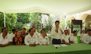 presentan a candidatos del partido verde