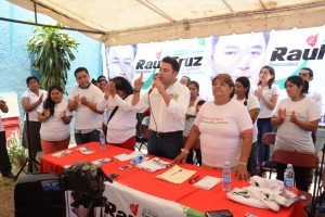 simpatizantes del candidato PRS Leon Diaz Mancera, se suman al proyecto de Raúl Cruz en Sata Lucia (2)
