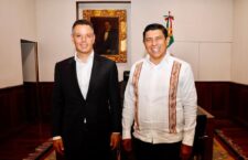 Se reúne el gobernador electo Salomón Jara con el gobernador Alejandro Murat Hinojosa