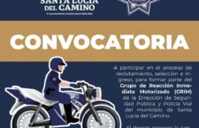 Se parte de la Policía motorizada (GRIM) de Santa Lucía del Camino