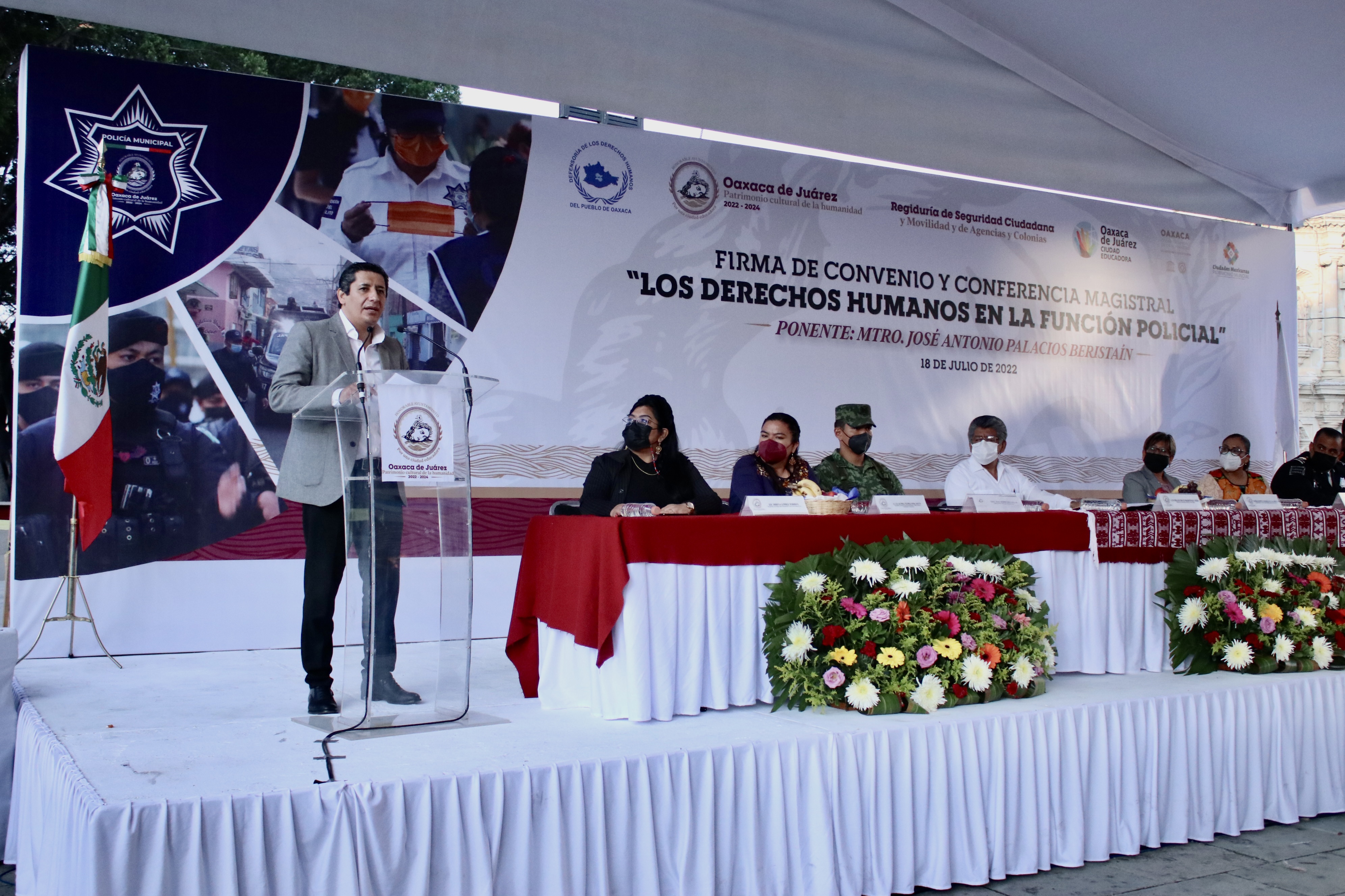 Signan convenio de colaboración DDHPO y municipio de Oaxaca de Juárez